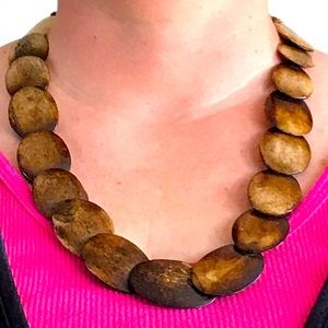 *must bundle to get $4 price* Wood artisan necklace